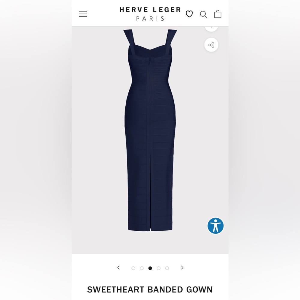 Herve Leger Sweetheart Banded Gown (brand new with tags)